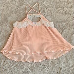 Thea By Thara Cami Tank Light Pink, Feminime, Girly  Womens Sz XS